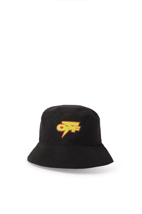 قبعة باكيت بطبعة شعار الماركة بتصميم برق